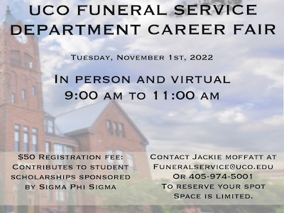 UCO Funeral Service Department Career Fair