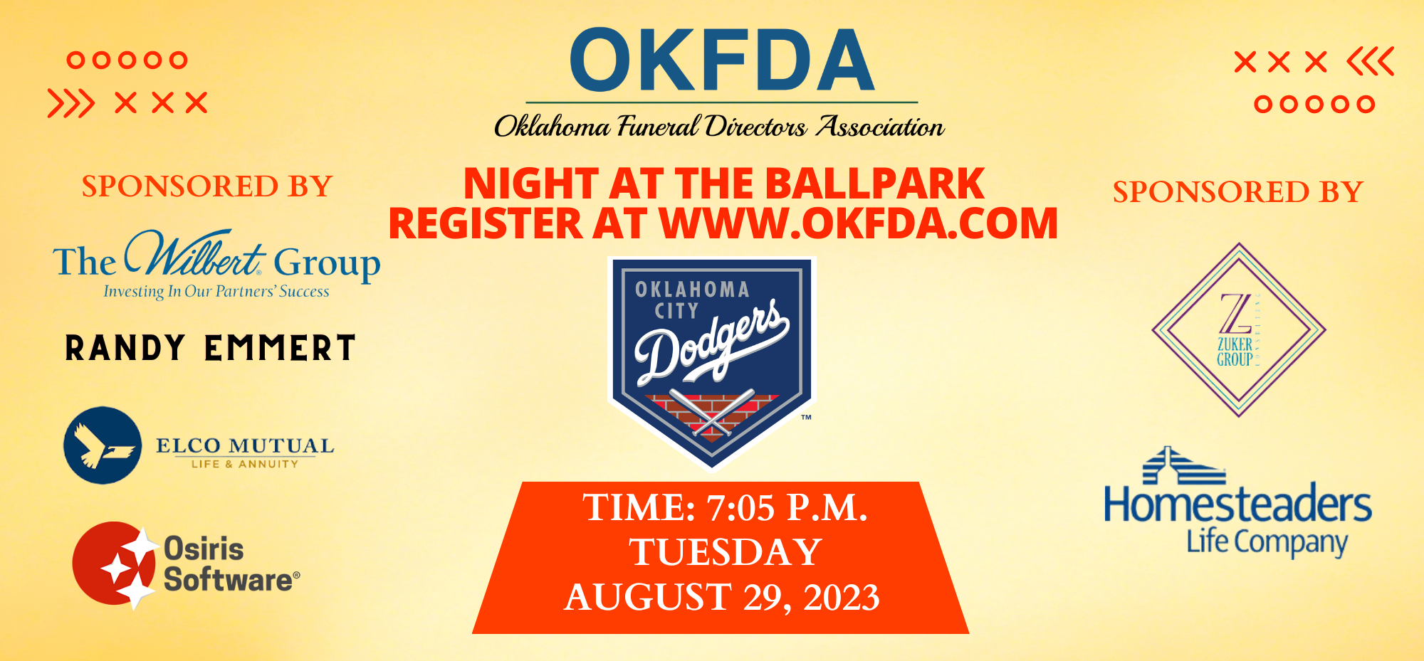 OKFDA Night at the Ballpark has been Rescheduled