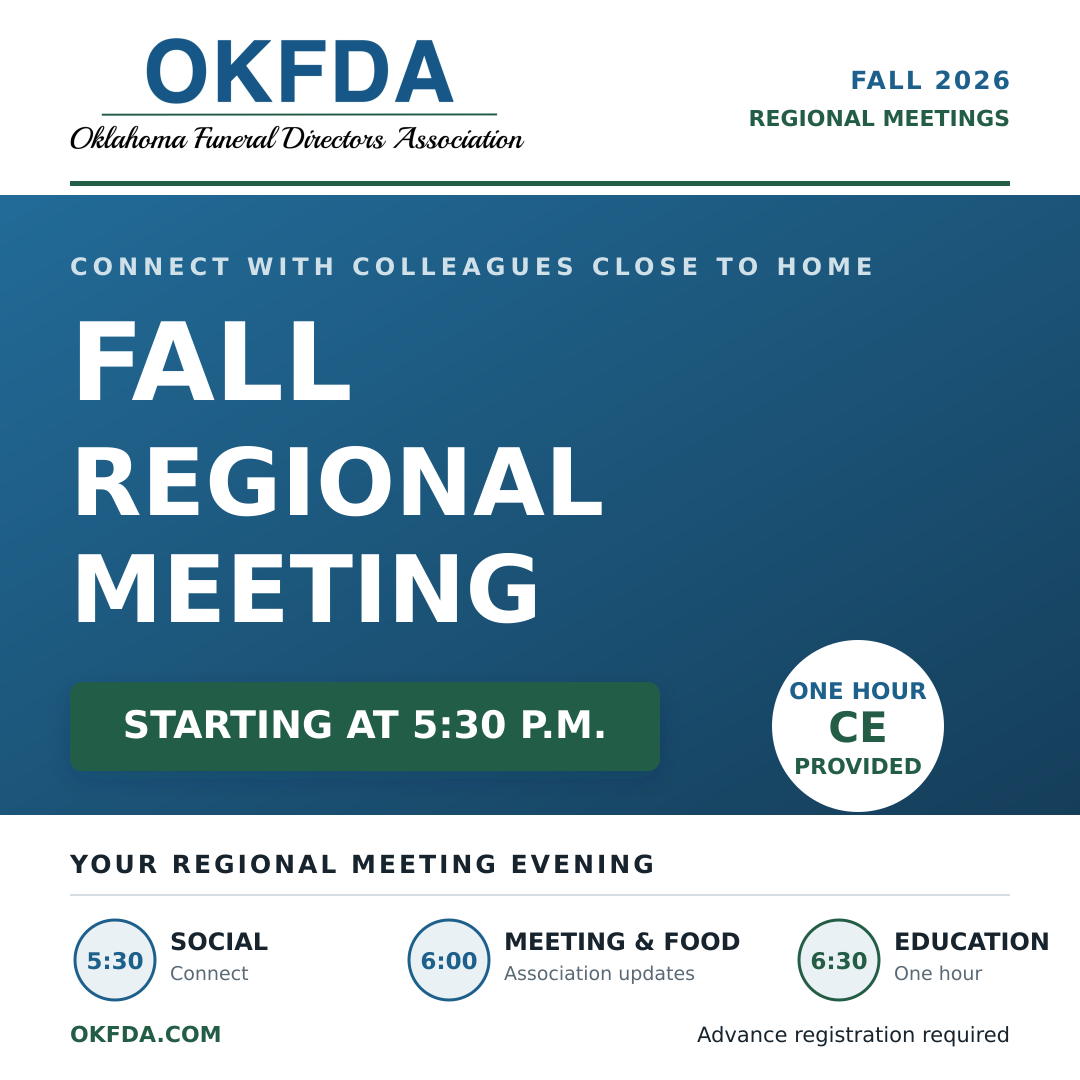 OKFDA Is Coming to Your Region for Fall Regional Meetings—Save the Date!